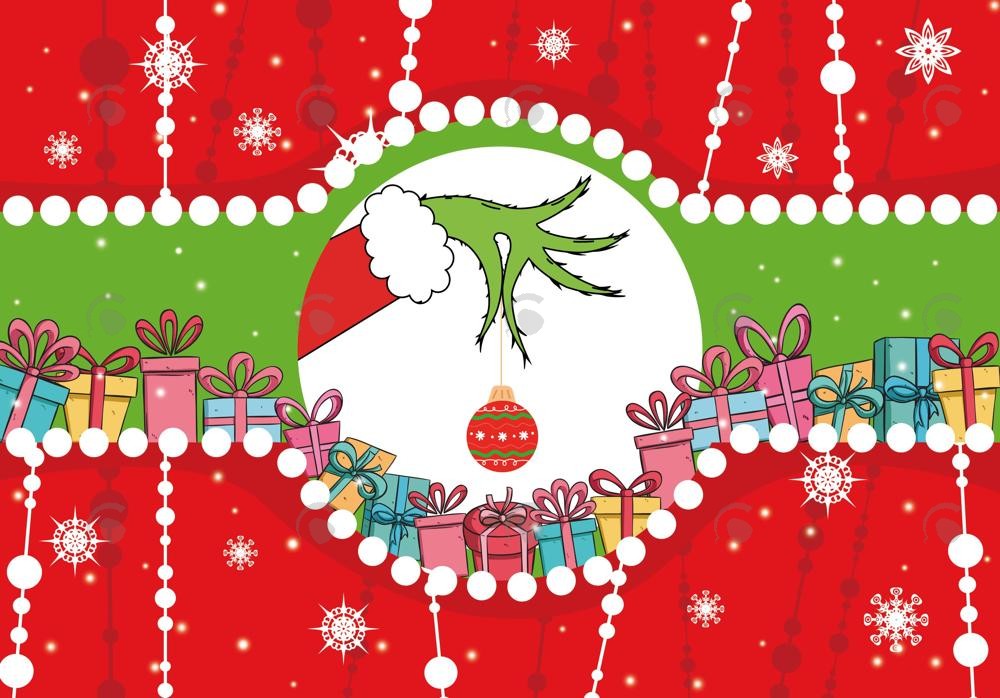 Merry Christmas Party Backdrop