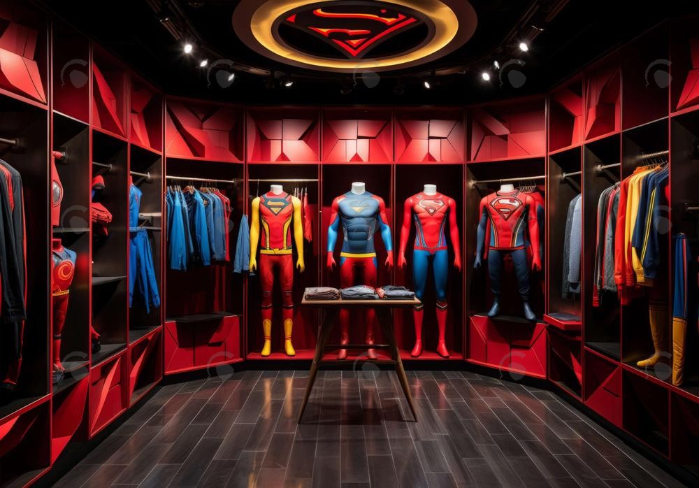 Superhero Closet Backdrop