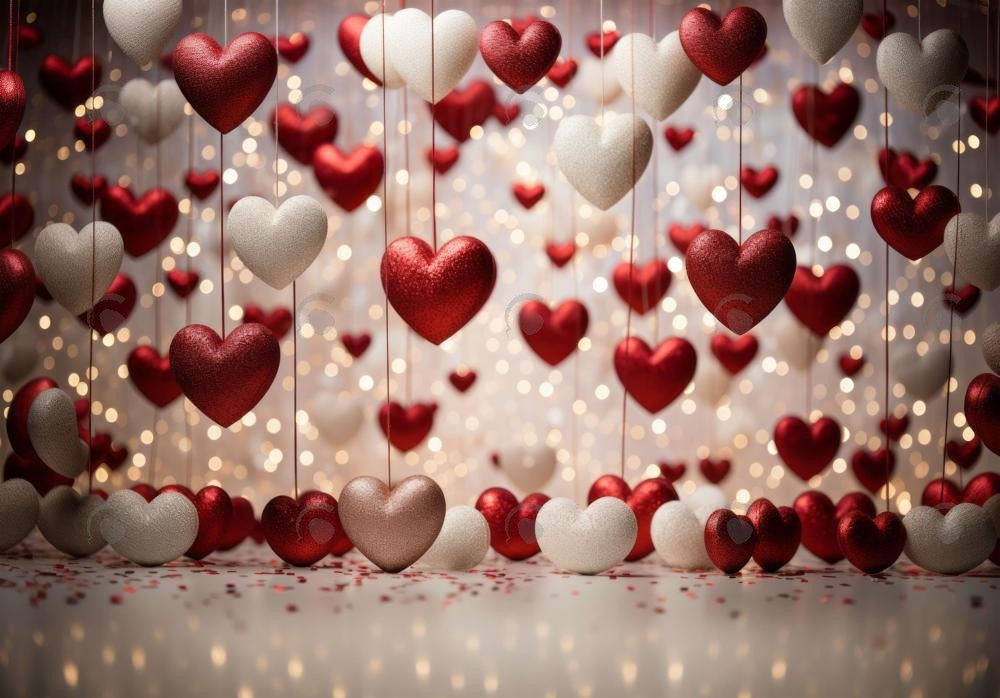 Valentine'S Day Hang On To Your Hearts Backdrop