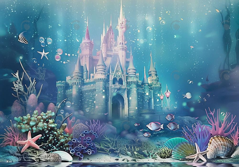 Under-the-Sea Castle Backdrop