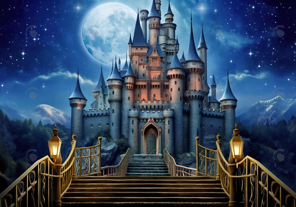 Fantasy Castle Fairytale Princess Cinderella Portraits Backdrop