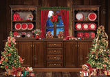 Christmas Kitchen Hot Cocoa Bar Backdrop