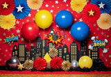 Super Hero Backdrop For Boy Girl Photography Pictures