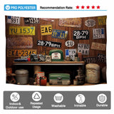 Allenjoy Garage Wall Photography Background Father's Day Car Mechanic Workstyle Portraits Photo Booth Backdrop