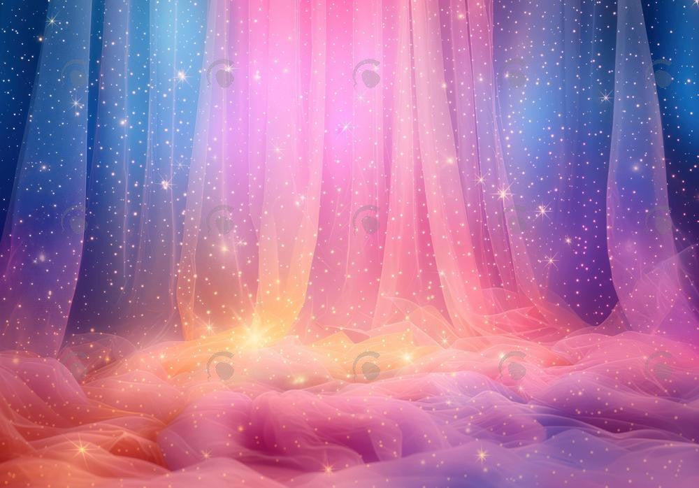 Blue Purple Dream Stage Backdrop