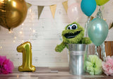 Green Toy 1St Birthday Party Backdrop
