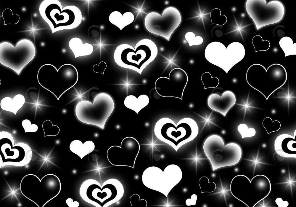 Black Heart Photo Backdrop