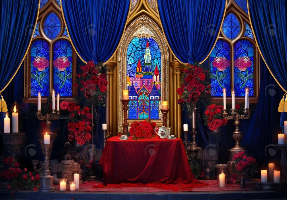 Monster And Princess Castle Backdrop