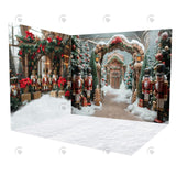 Allenjoy Backdrop Christmas Nutcracker Store Room Set GBSX-99977&GBSX-99989&GBSX-99969