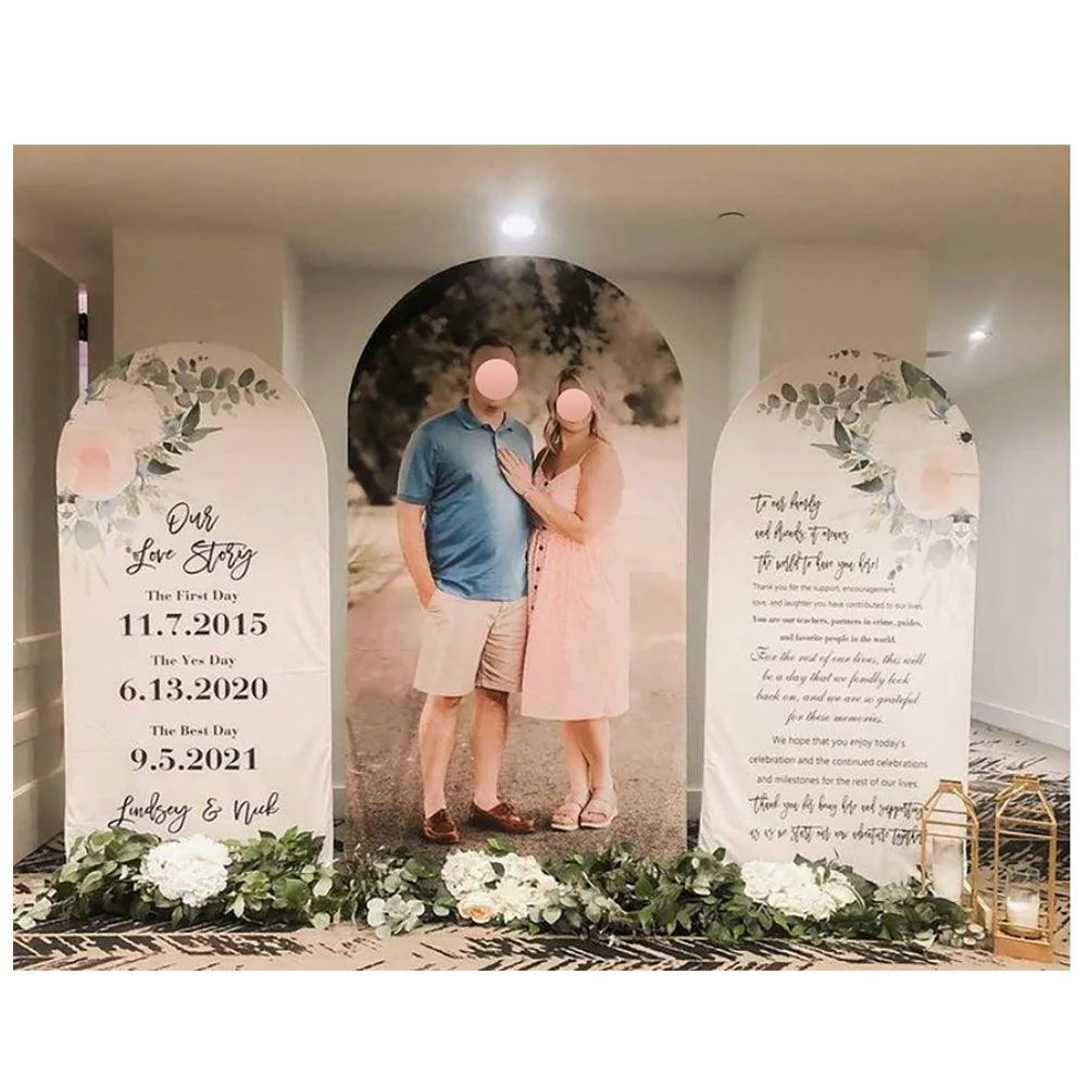 Allenjoy Custom Arched Wall Backdrop Covers Set for Party - Allenjoystudio