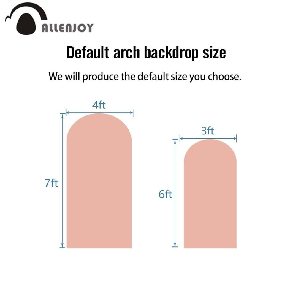 Allenjoy Custom Arched Wall Backdrop Covers Set for Birthday Party - Allenjoystudio