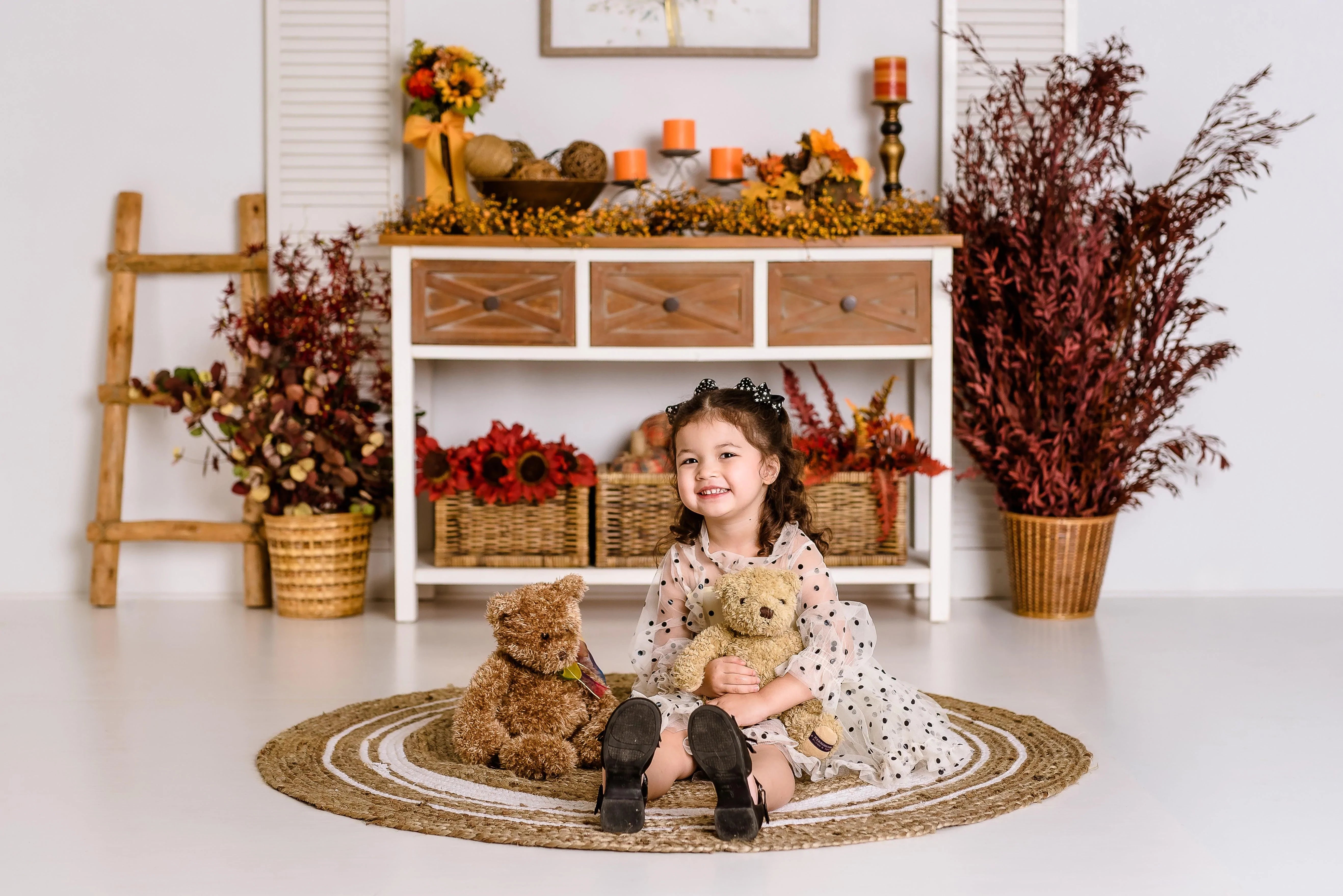 Allenjoy Autumn Pumpkin Living Room Backdrop Designed By Panida Phillips - Allenjoystudio