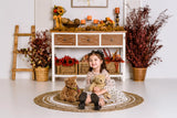 Allenjoy Autumn Pumpkin Living Room Backdrop Designed By Panida Phillips