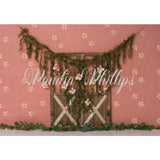 Allenjoy Wooden Door Boho Flower Backdrops for Children Portrait  Designed by Panida Phillips