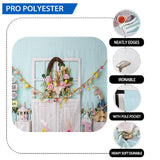 Allenjoy Easter Spring White Wood Door Eggs Bunny for Kid's Photography Photoshoot - Allenjoystudio