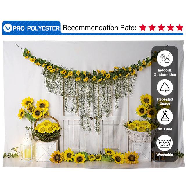 Allenjoy Sunflower Cake Smash for Photography Newborn Kids Portrait Photo Booth - Allenjoystudio