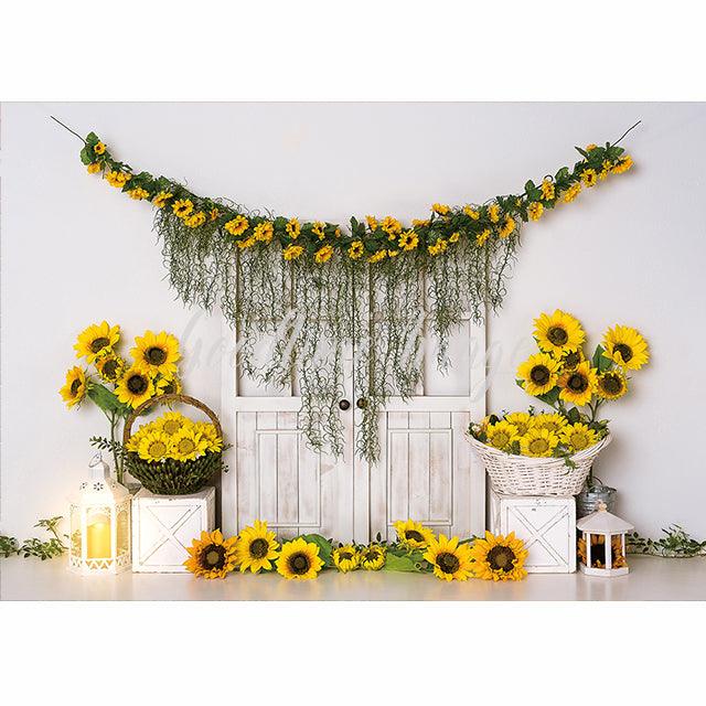 Allenjoy Sunflower Cake Smash for Photography Newborn Kids Portrait Photo Booth - Allenjoystudio