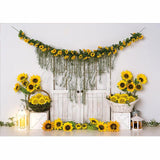 Allenjoy Sunflower Cake Smash for Photography Newborn Kids Portrait Photo Booth
