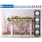 Allenjoy Romantic Wildflower with Butterflies for Baby Photography Cake Smash - Allenjoystudio