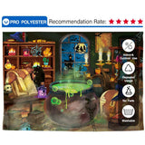 Allenjoy Autumn Magic Witches Kitchen Cauldron Backdrop for Photography - Allenjoystudio