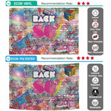 Allenjoy 80's Disco Graffiti Photography Backdrop Brick Wall Background Photocall Printed - Allenjoystudio
