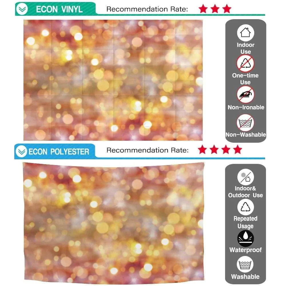 Allenjoy Abstract Orange Bokeh Backdrop - Allenjoystudio