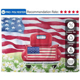 Allenjoy American flag Car Meadow Flower for July of 4th Independence Day - Allenjoystudio