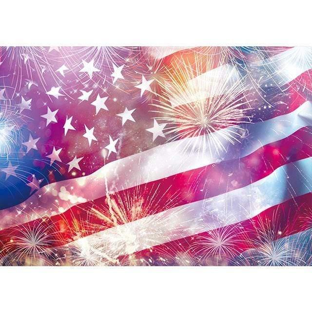 Allenjoy American Independence Day National Flag Backdrop - Allenjoystudio