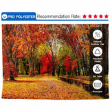 Allenjoy Autumn River Sunlight Forest Wonderful Landscape Backdrop - Allenjoystudio