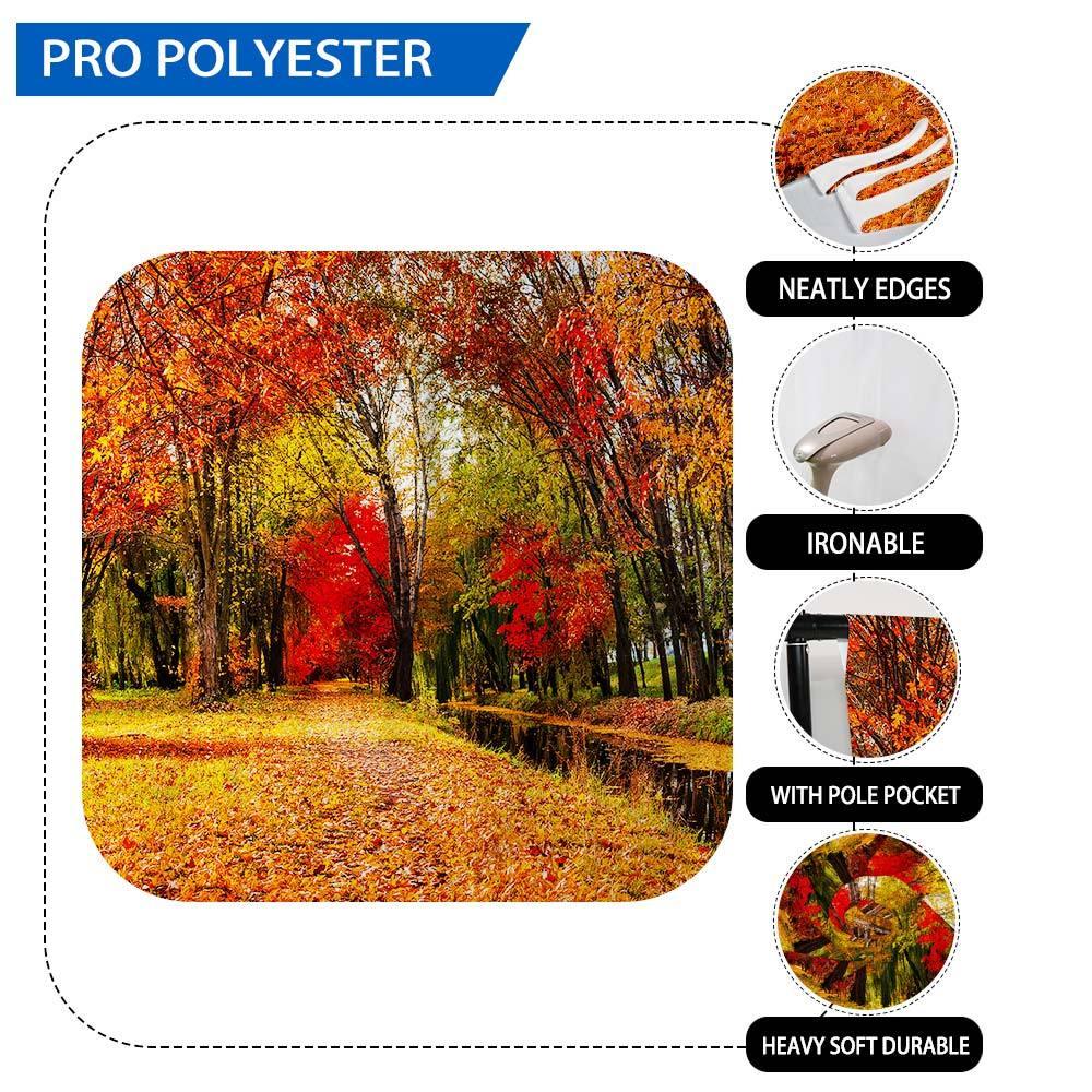 Allenjoy Autumn River Sunlight Forest Wonderful Landscape Backdrop - Allenjoystudio
