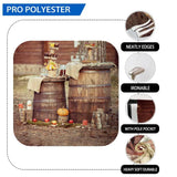 Allenjoy Barrels Wine Outdoor Tree Autumn Backdrop - Allenjoystudio