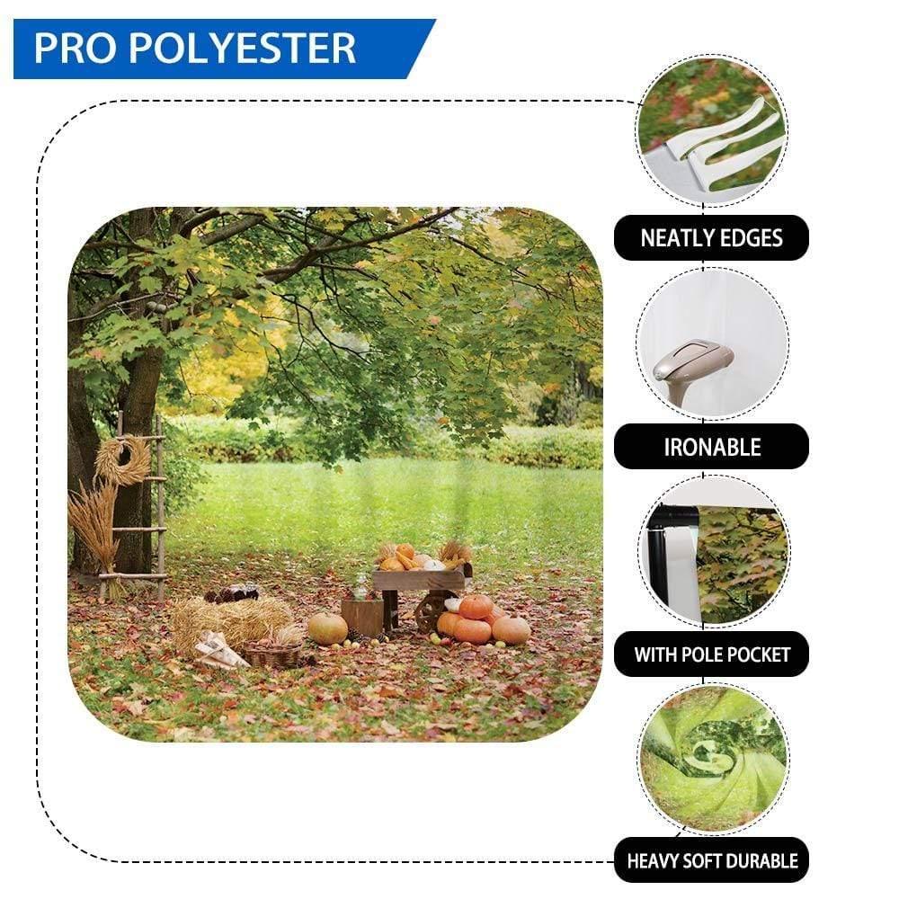 Allenjoy Marple Outdoor Pumpkin on Grass for Family Photography Backdrop - Allenjoystudio