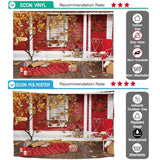 Autumn Picnic Terrace Red Plaid Basket Courtyard Backdrop - Allenjoystudio