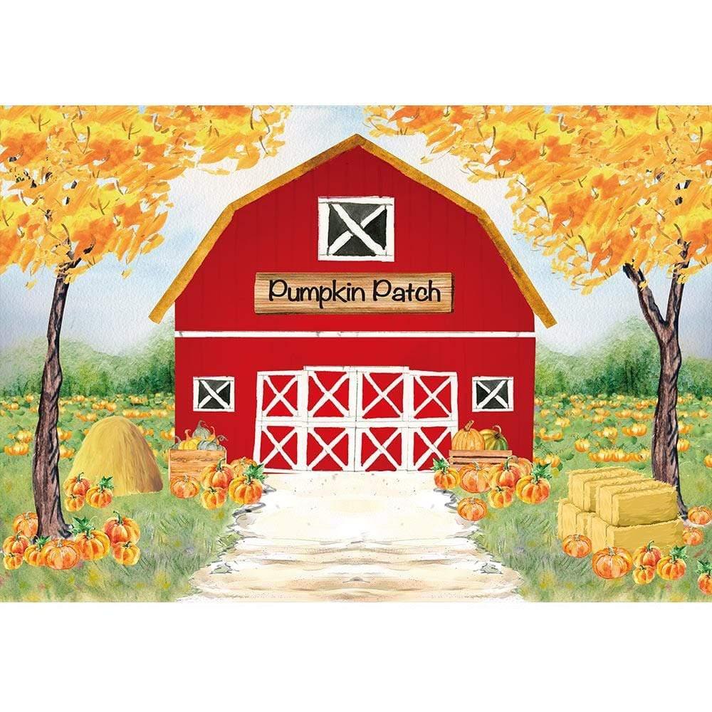 Allenjoy Autumn Painting Farm Backdrop for Thanksgiving day - Allenjoystudio