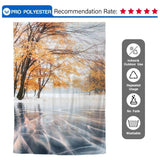 Allenjoy Autumn Natural Frozen River Photography Backdrop - Allenjoystudio