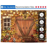 Allenjoy Autumn Kuraya Door Pumpkin Backdrop Hand-Painted for Thanksgivingday  Photography - Allenjoystudio