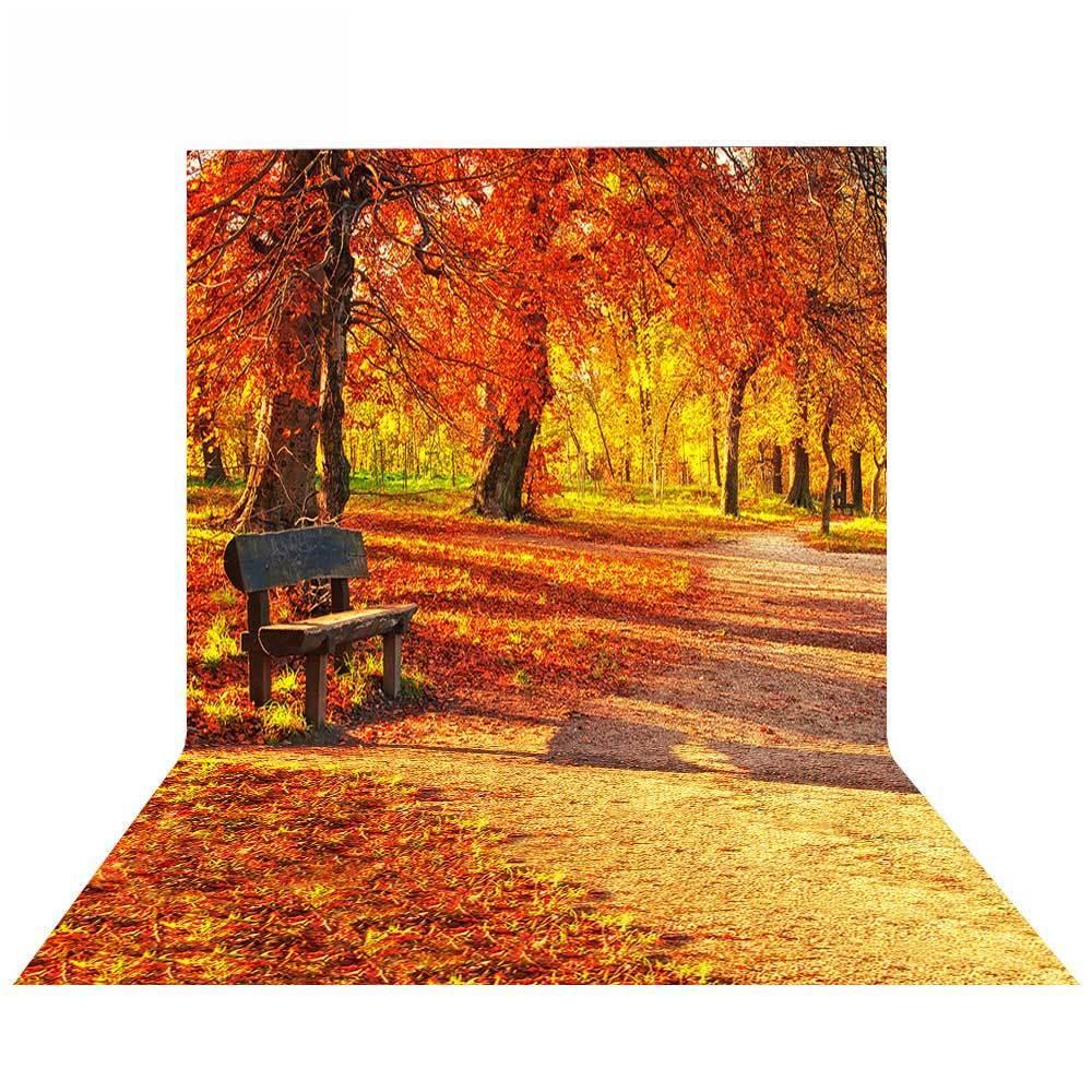 Allenjoy Autumn Marple Leaves Photography Park Backdrop - Allenjoystudio
