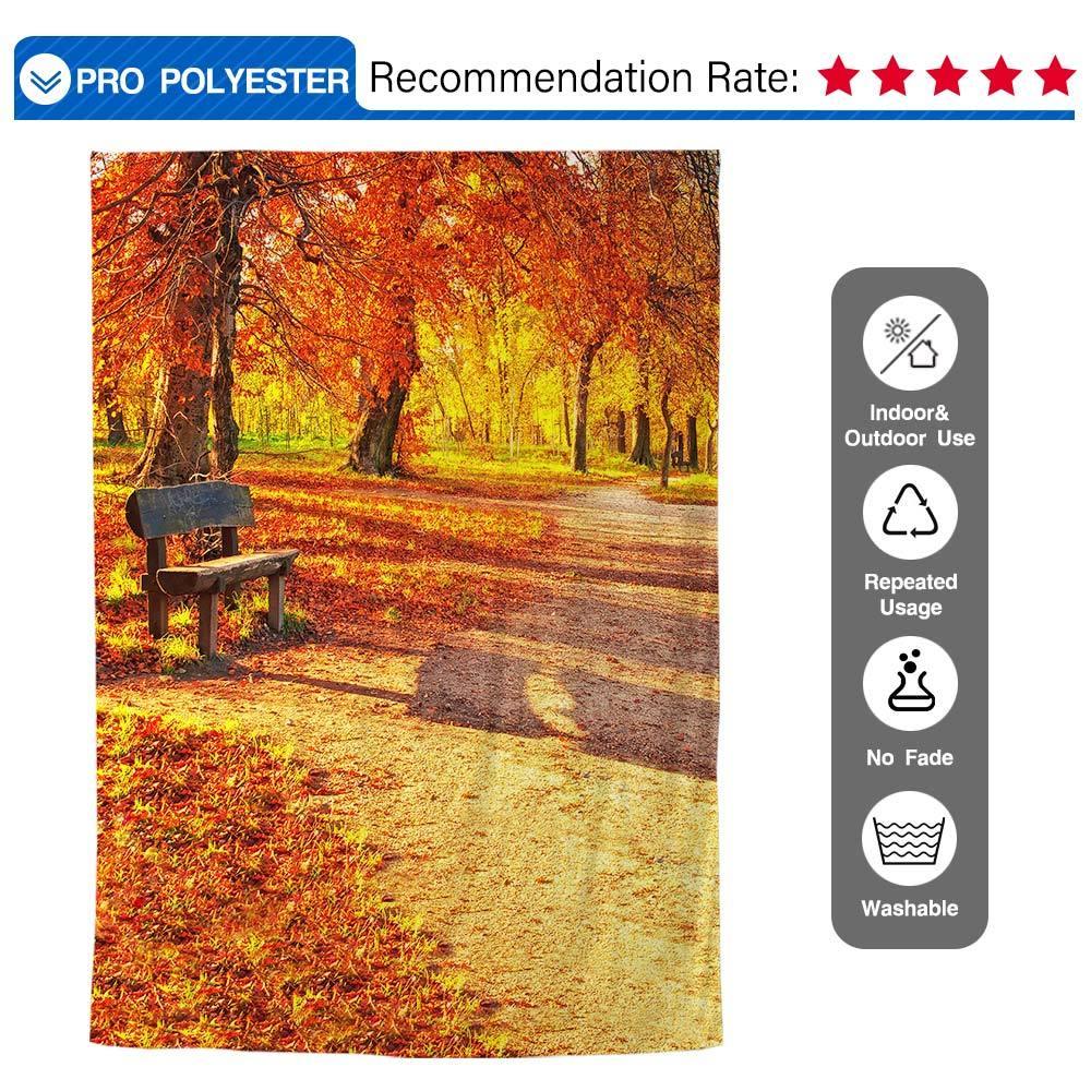 Allenjoy Autumn Marple Leaves Photography Park Backdrop - Allenjoystudio