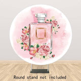 Allenjoy Baby Flower Pink Round Backdrop - Allenjoystudio