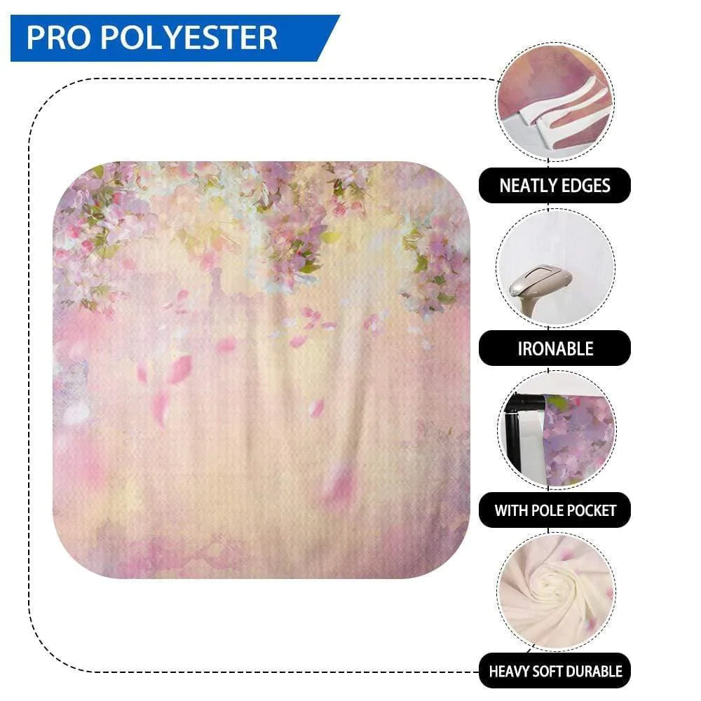 Allenjoy Dreamy Beautiful Oil Painting Floral Backdrop - Allenjoystudio