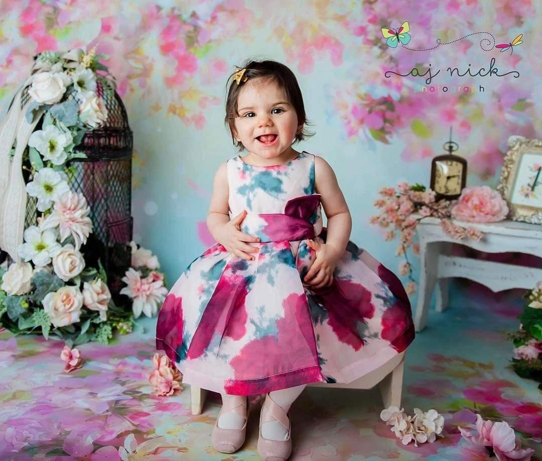 Allenjoy Dreamy Beautiful Oil Painting Floral Backdrop - Allenjoystudio