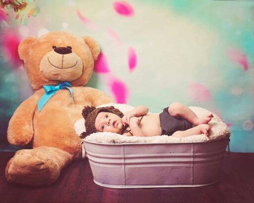 Allenjoy Dreamy Beautiful Oil Painting Floral Backdrop - Allenjoystudio