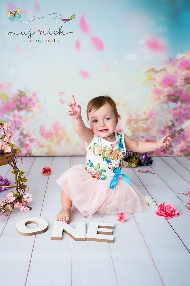 Allenjoy Dreamy Beautiful Oil Painting Floral Backdrop - Allenjoystudio