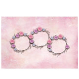 Allenjoy Pink Wreath Flower Texture Photography Backdrop