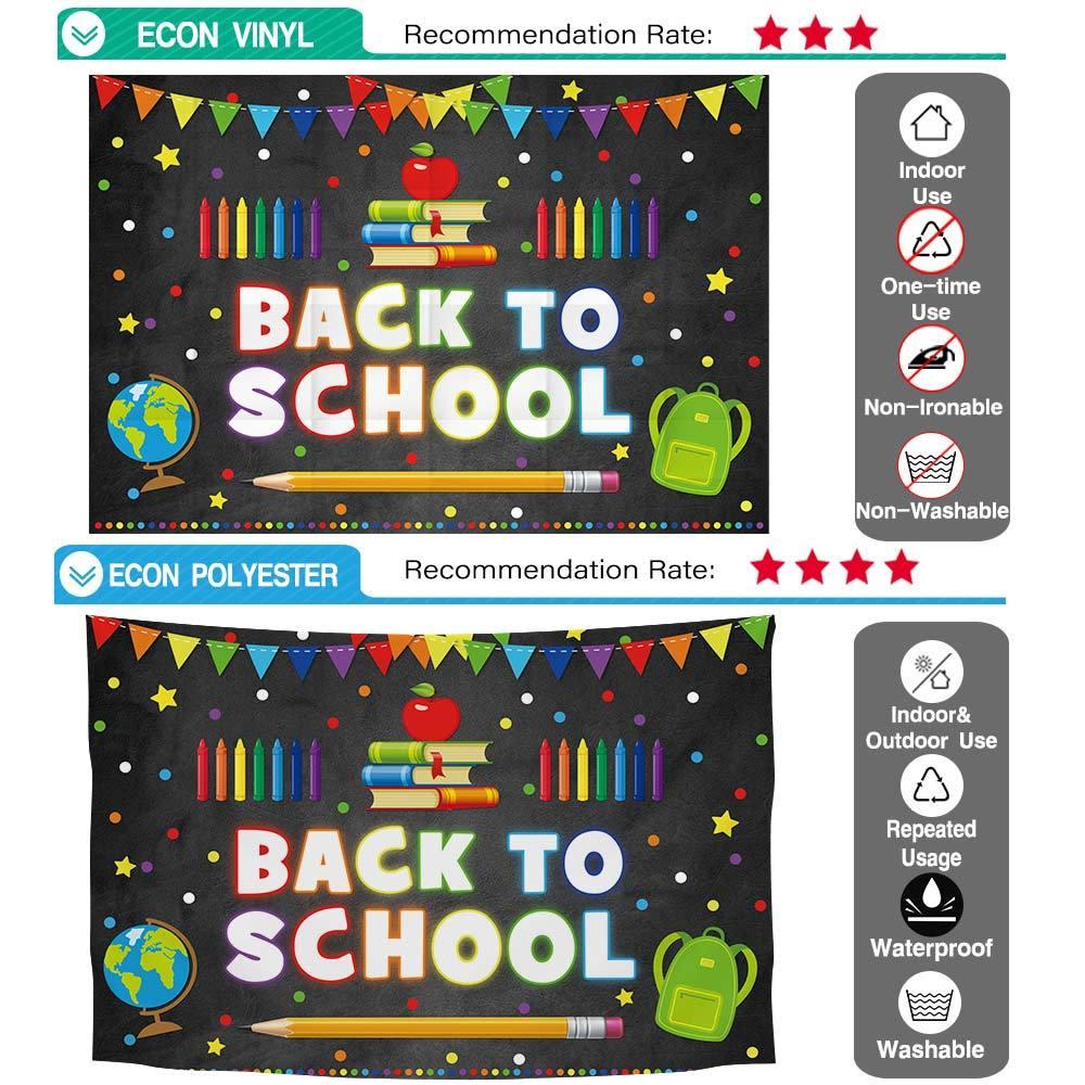 Allenjoy Back to School Backdrop First Day of School Chalkboard Backdrop - Allenjoystudio
