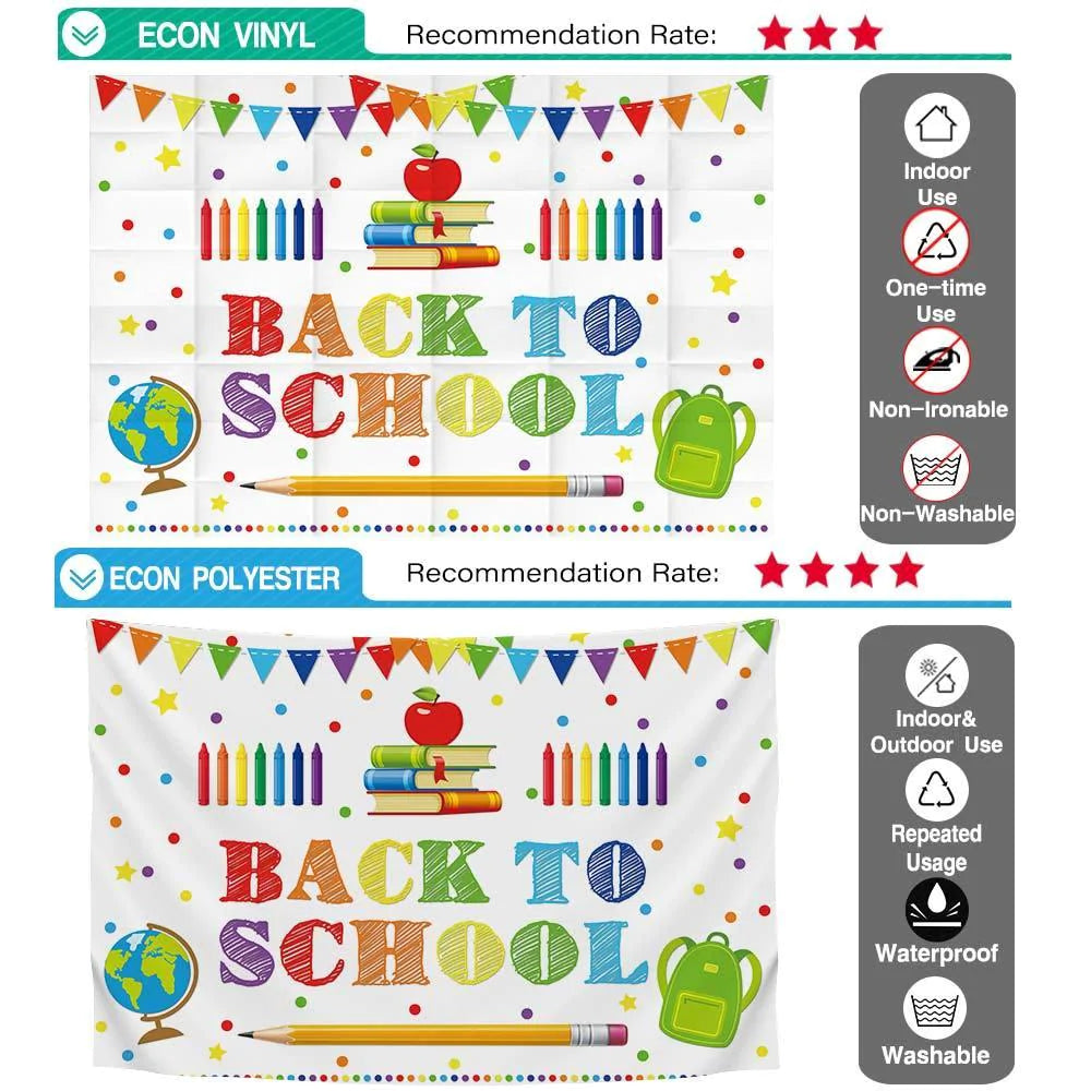 Allenjoy Back to School Backdrop First Day of School Preschool Backdrop - Allenjoystudio