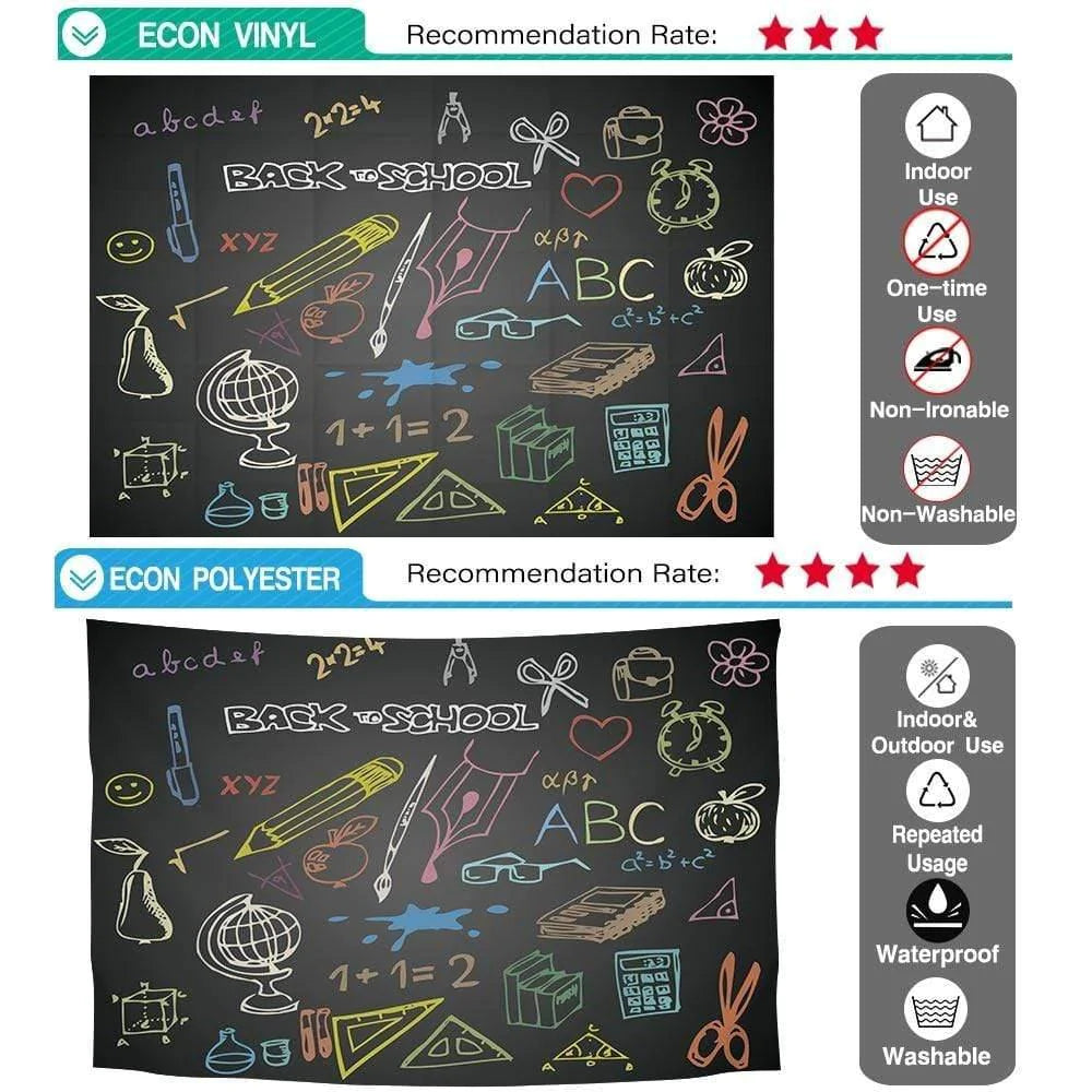 Allenjoy Back to School Chalkboard Children Education Backdrop - Allenjoystudio