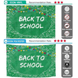 Allenjoy Back to School Colorful Flags Green Chalkboard Background - Allenjoystudio