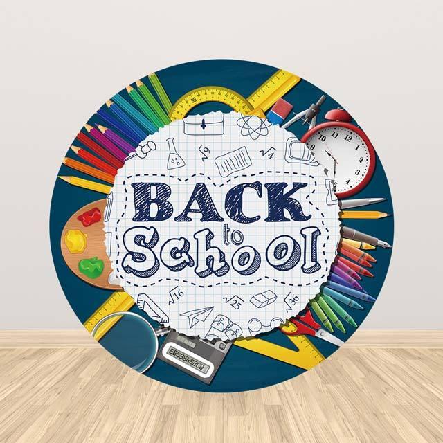 Allenjoy Back to School Round Backdrop - Allenjoystudio