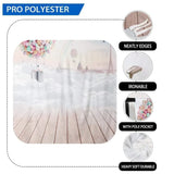 Allenjoy Backdrop 2019 Air Ballon Rainbow Tower Rosy Clouds Childen Travel Backgound - Allenjoystudio